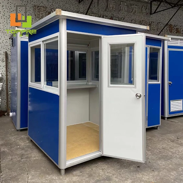 Fast Easy Easily Assembled and Movable Security Booth Tiny Office Cabin Entrance Gate Booth portable guard room