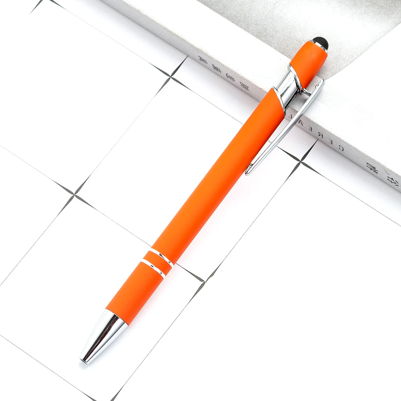 Hot Sell Colorful Press Action Metal Office Use Ballpoint Pen With Custom Logo