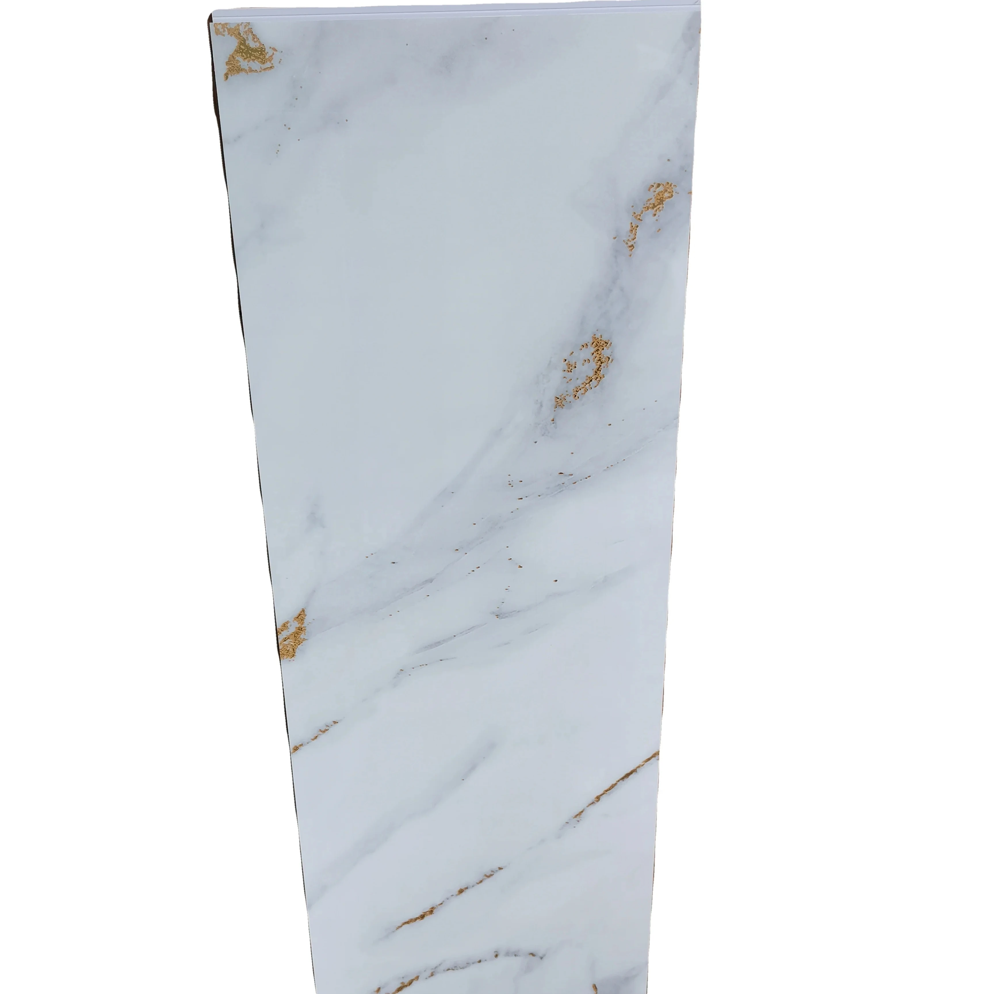 Golden white marble  PVC shower wall cladding 1200*2400mm