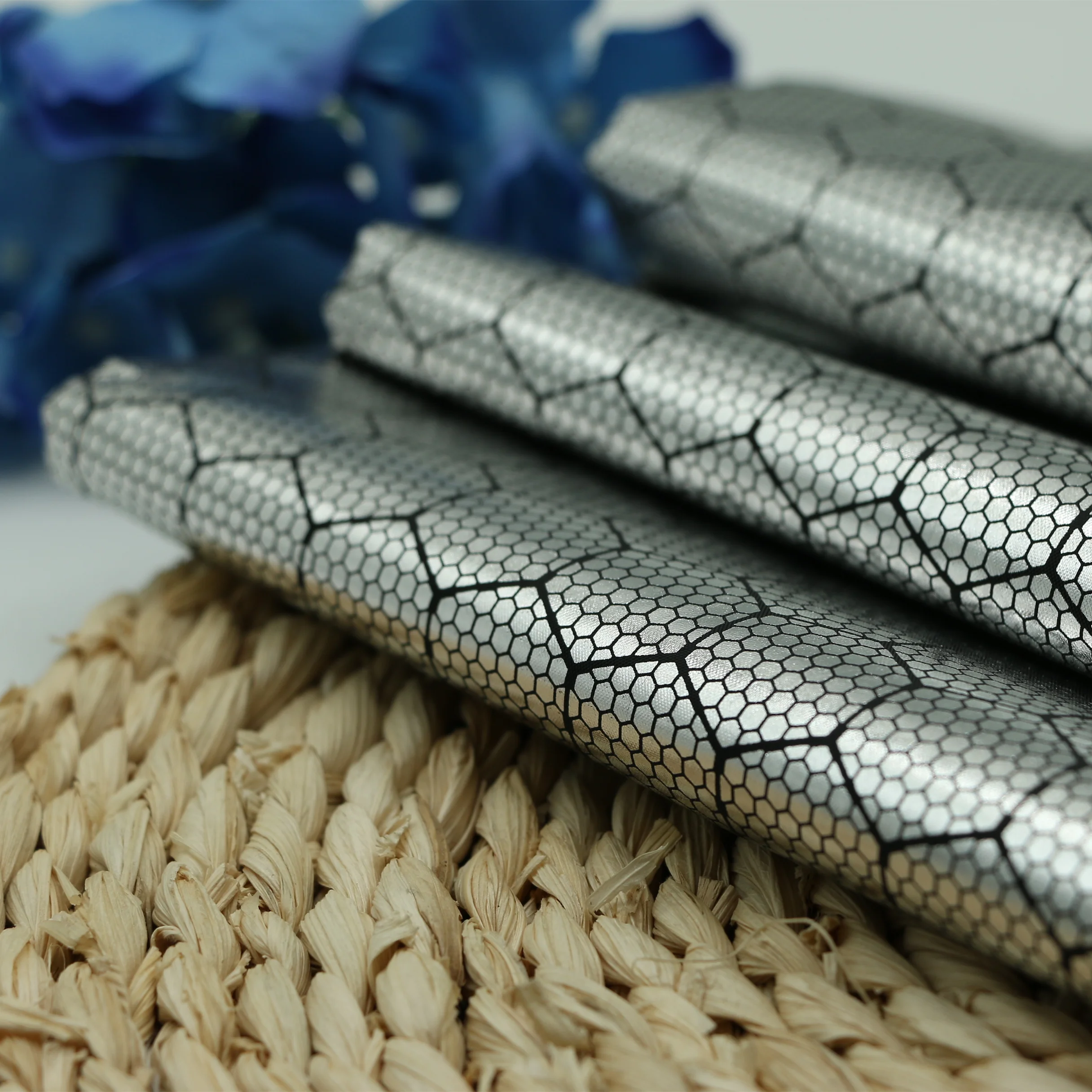 High Quality Waterproof 190T/210T Silver Printed 100% Polyester Taffeta Fabric for down jacket