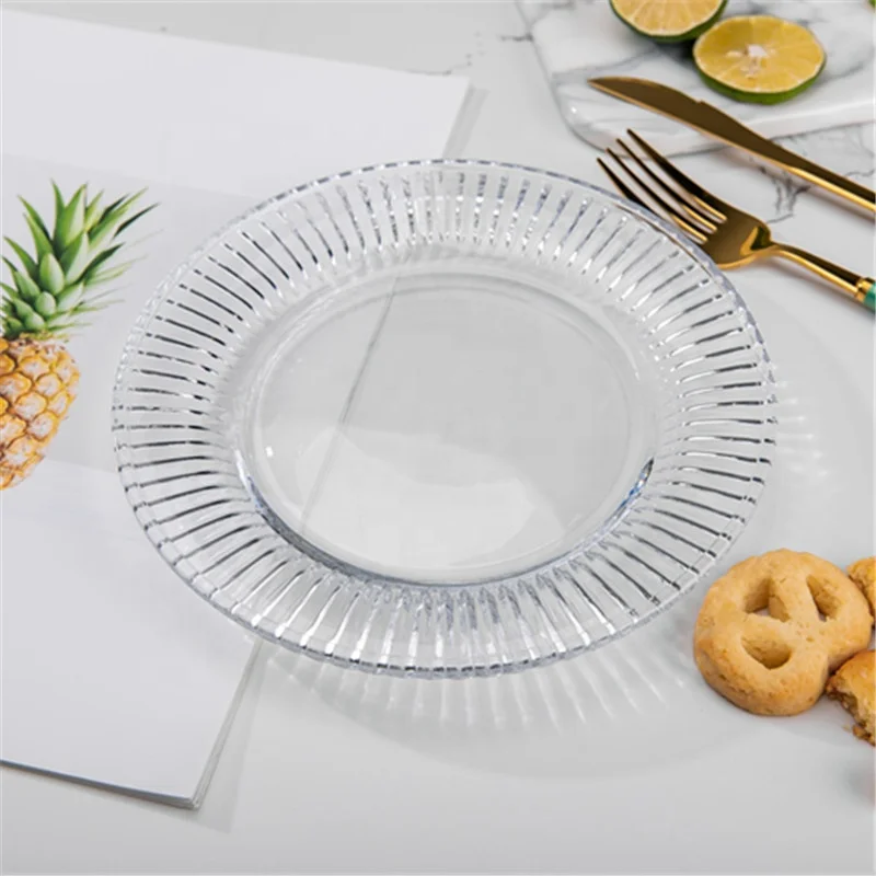 Wholesale Plates glass For Fruit round shape dishes Desertcrystal turkish