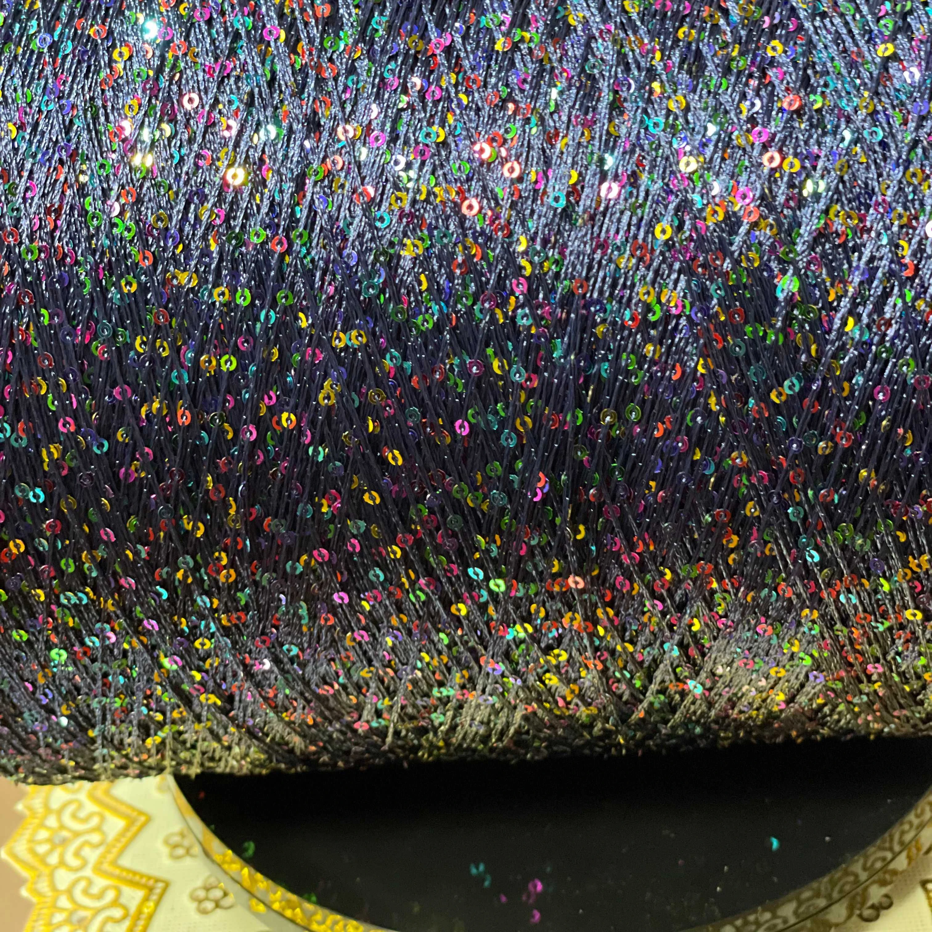 polypropylene yarn sequins yarn linen yarn is popular in summer for hooking hats