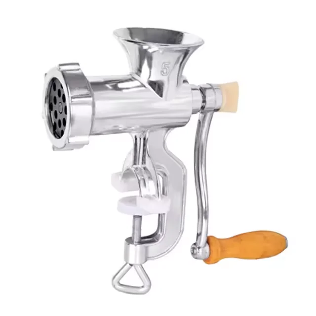 Toptool Hand-Operated Aluminium Mini Meat Grinder 2L Household Manual Mixer Grinder