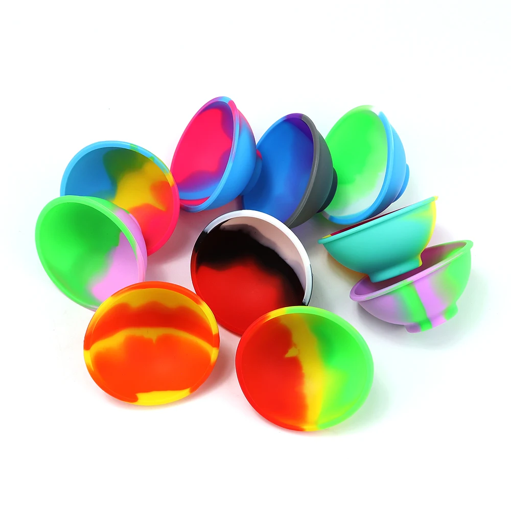 BEYOU Container Reusable Silicone Wax Container Bowl Smoking  Accessories Tobacco