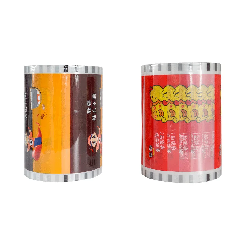 FTS Food Packaging Custom Print Plastic Bakery Biscuit and Cookies Packing Film Rolls Heat Seal White BOPP Cracker Package Film