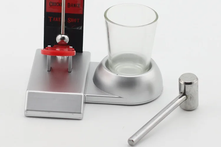 Fancy glass cup hammer shots drinking game set entertainment party pub drinking game shot for adults