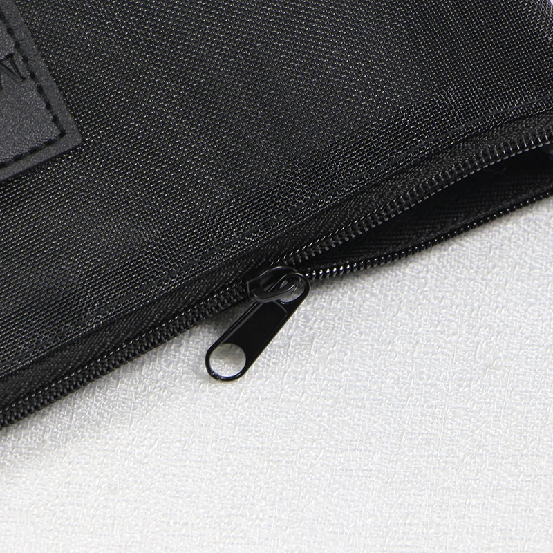 Nylon Mesh Cosmetic document storage Custom Logo Print Travel Toiletry Bag Zipper Closure make up pouch pencil bag