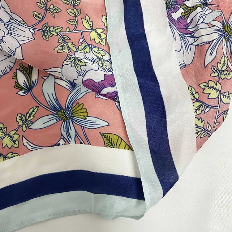 promotional  gift 100%polyester scarf satin recycle rpet scarf for hair