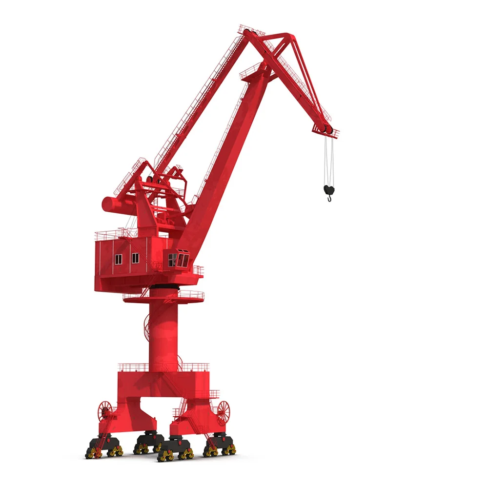 Heavy Duty 100 Tons Capacity Harbour Offshore Pedestal Crane Machine Portal Cranes