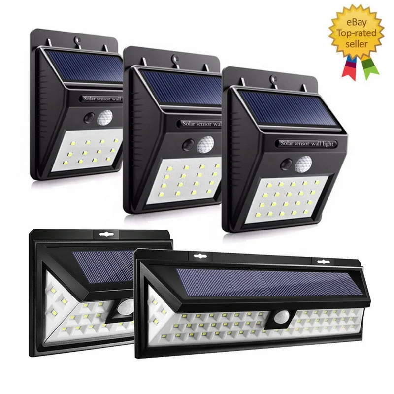 54 LED solar lights outdoor garden with motion sensor