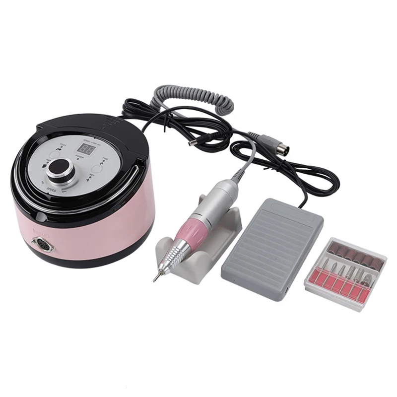 
Hot Selling Electric Profession Nail File Drill Machine 35000 Rpm, Manicure Strong Pedicure Set 35W 65W Power Drills Nail 