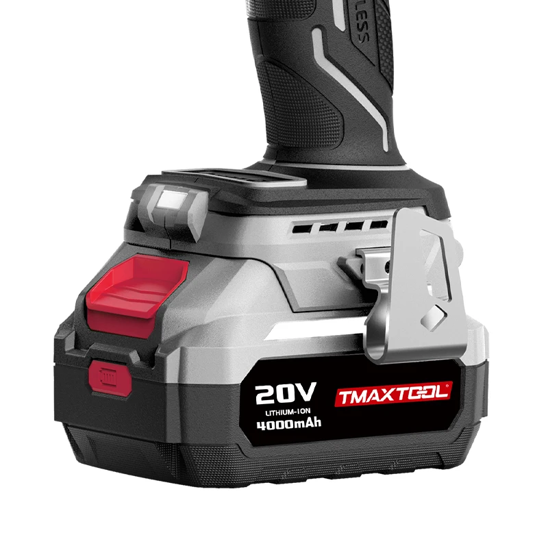 Tmaxtool Electric Portable Variable Speed Hand Screwdriver 20V 85N.m Torque Rechargeable Brushless Cordless Impact Drill