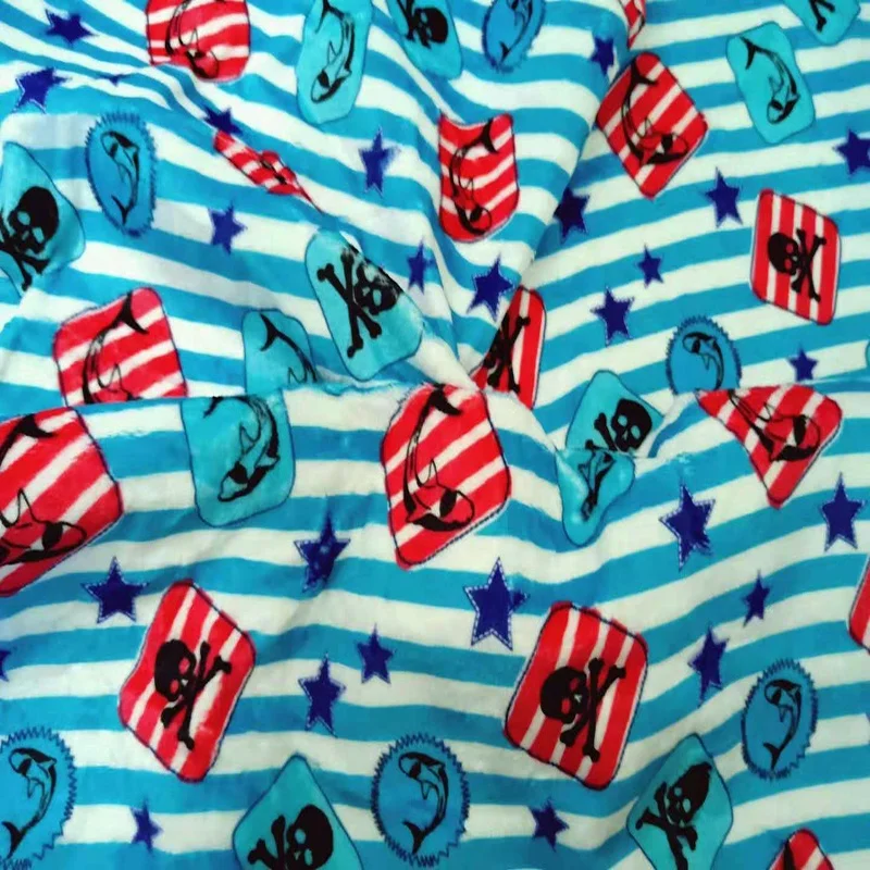 
Custom Printed Minky PUL Fabric For Baby Diapers 