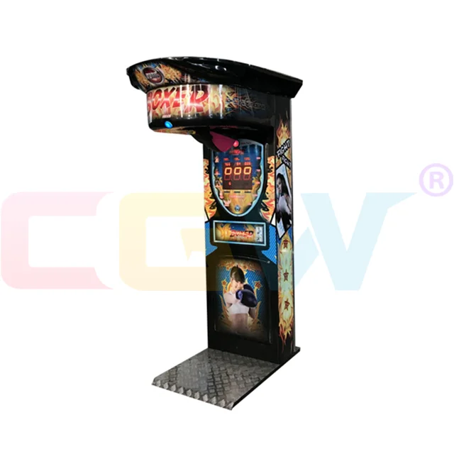 CGW Punching Bag Arcade Game Machine Redemption, Automatic Boxing Machine Big Punch With Balls/Tickets Out