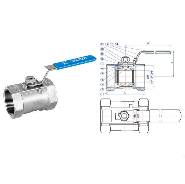 1000PSI WOG 2000PSI 1500 PSI PN63 PN130 PN100 из нержавеющей стали 304 316 A351 CF8 CF8M углеродистая сталь ASTM A216WCB 1 шт. шаровой клапан