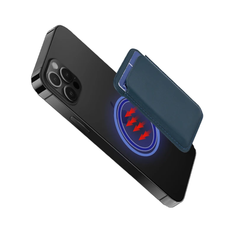 Luxury Leather Pocket Magsafes Card Case For Iphone 12 Magsafeing Phone Cases Accessories