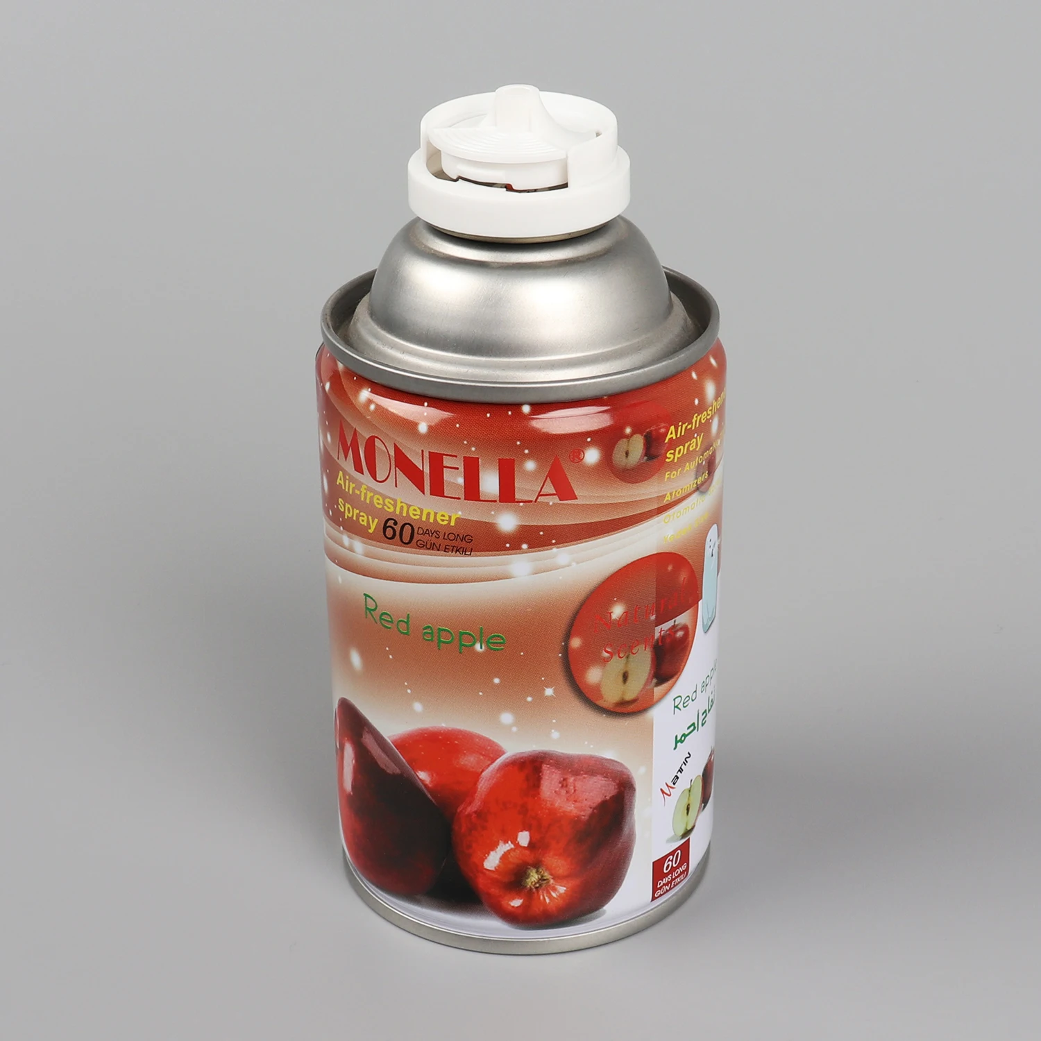 Custom Printed Empty Round Small Aerosol Metal Tin Can with Valve and Actuator