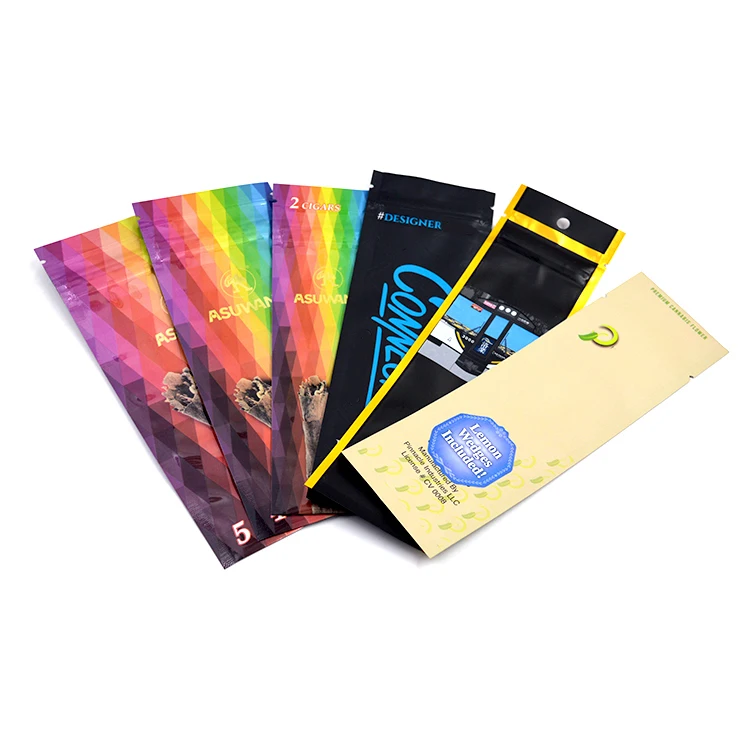 Custom Vanilla Bean Pods Packaging 1ml 8ml Sachets Sealable Pouch Puncture tube plastic bag roll  Packaging Mylar Zip Lock Bag