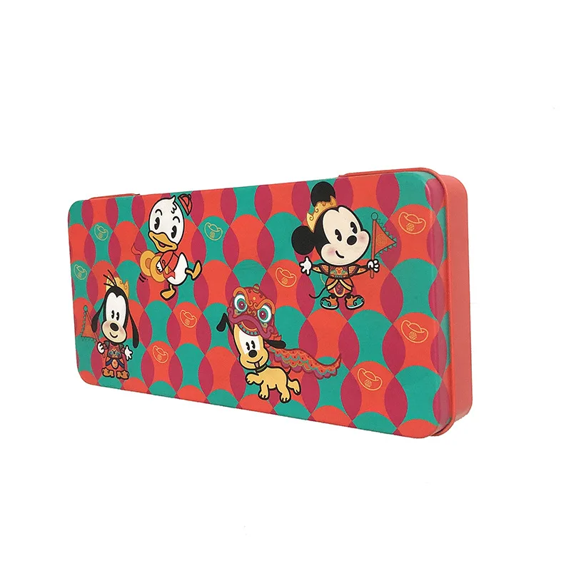 Rectangle Tin Box Cartoon pencil Case Hanged Metal Tin Box Can Pen Tin Box  with Cover For Candy Biscuit Metal Packaging