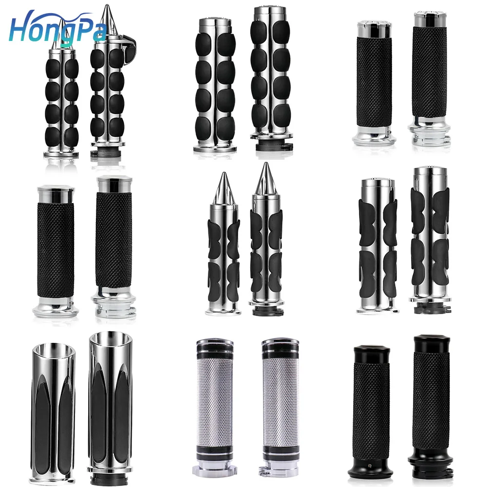 HONGPA 25 мм алюминиевый сплав рукоятки для руля черного мотоцикла Профессиональный конический захват для Harley