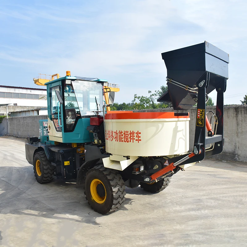 Construction Building Automatic Loading Concrete Mixer Cement Mixer