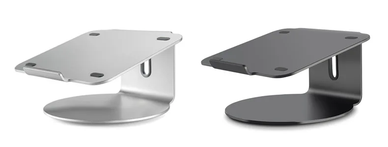 360 degree rotation base aluminum 135mm radiator hot sale hot laptop stand for 11-17 inch notebook