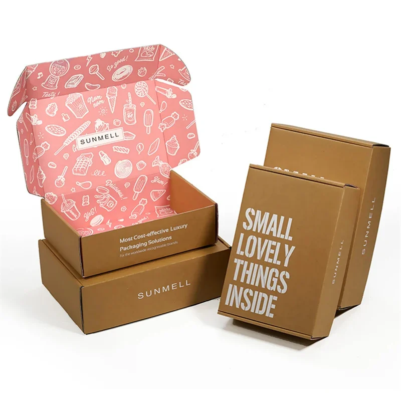 PackFancy Kraft Mailer Boxes Recycled Cardboard Printed Box