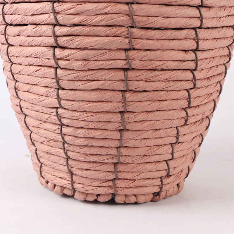 Commission Paper  Woven Vase Art Vase home Tabletop Decoration natural Plants Flower Pot for home decor