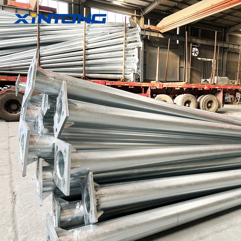 XINTONG Hot Dip Galvanized Manufacturers Led Solar Street Light Street Lamp Poles