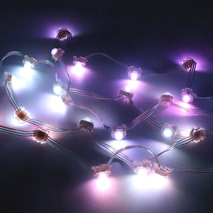 Пиксельный RGB-светодиод 20 мм 5 В UCS 1903 RGB 2 см Модифицируемый светодиодный пиксельный точечный