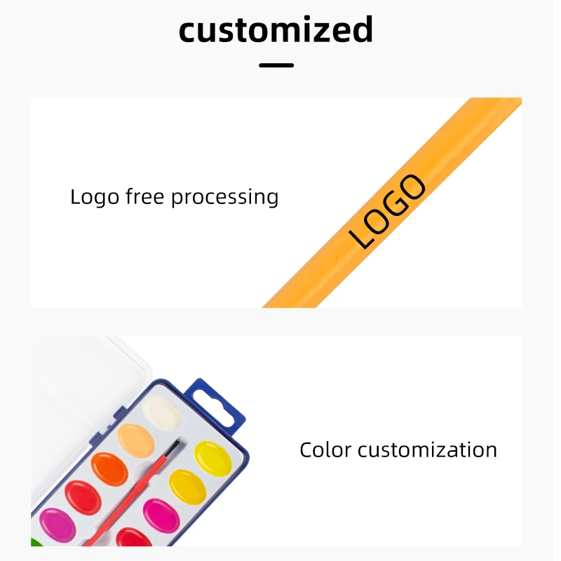 Watercolor Paint Set 16 Colors with Water Brush Pens and Drawing Pencil, Great for Kids and Adults, Art Supplies