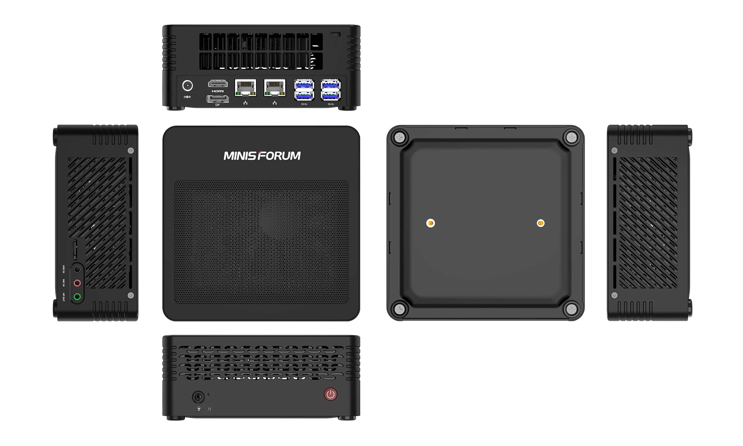 MINISFORUM X500 Industrial Computer 4k Display Ops Mini Pc for Whiteboard Education Ops Computer Embedded