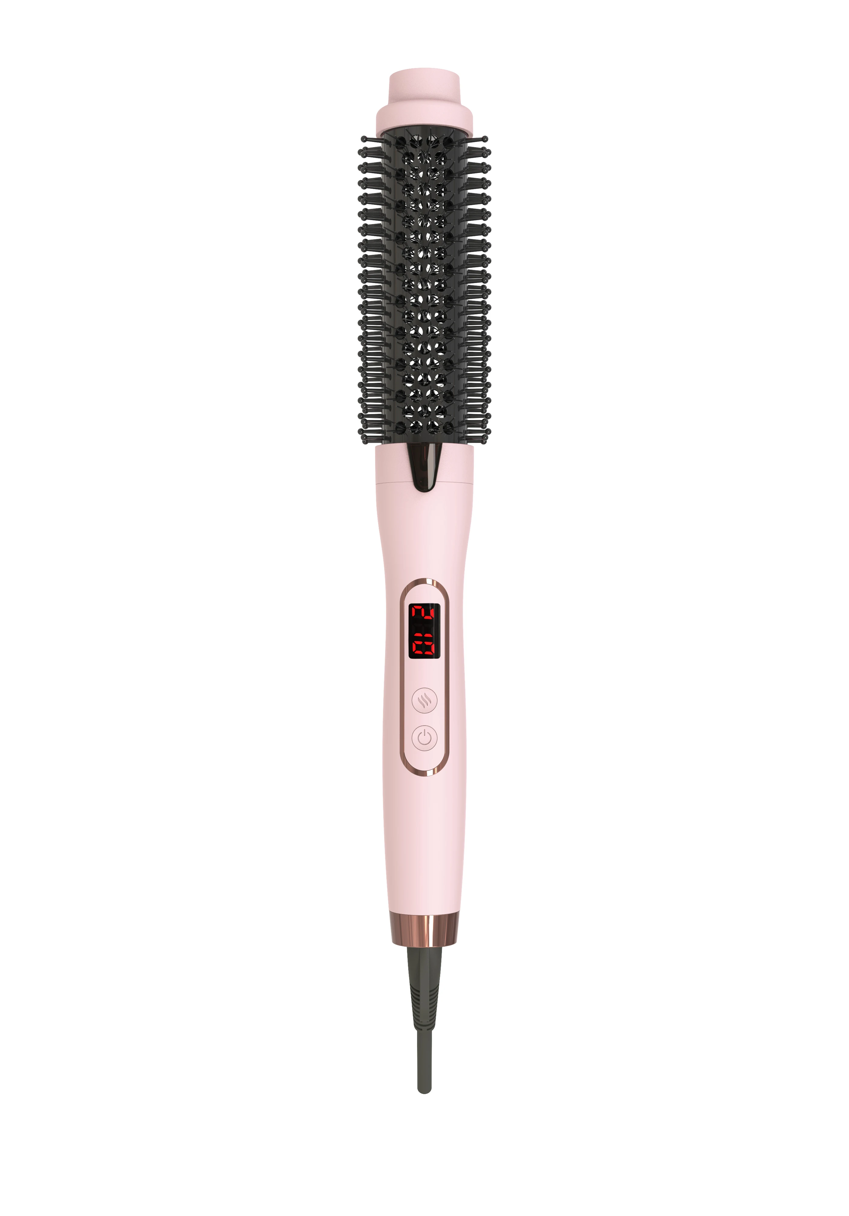 tiktok best seller Thermal Brush for Blowout Look, 1 1/2 Inch Ionic Heated Round Brush Makes Hair Smoother,Get Natural Curls