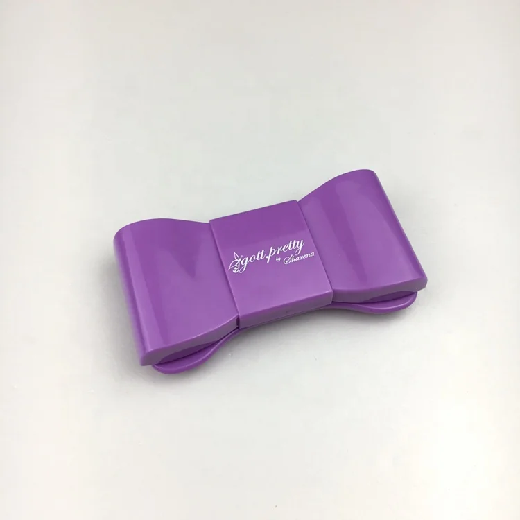 Cheap price Bowknot Shape Ribbon Style Label Black Contact Lens Case  A-601