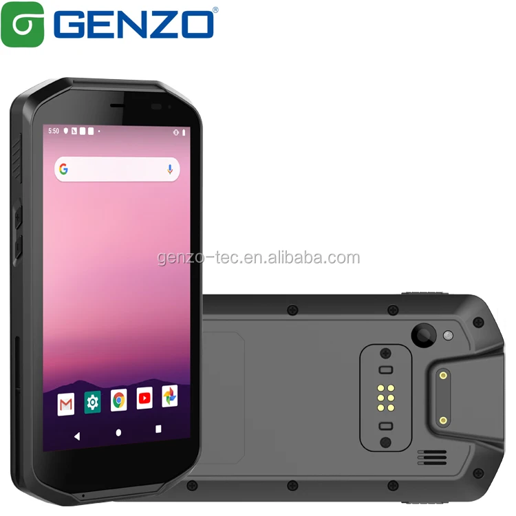 
GENZO New 5 inch 8 cores Android 9.0 Rugged PDA With 2D Barcode Scanner Handheld Logistic PDA With UHF A503 