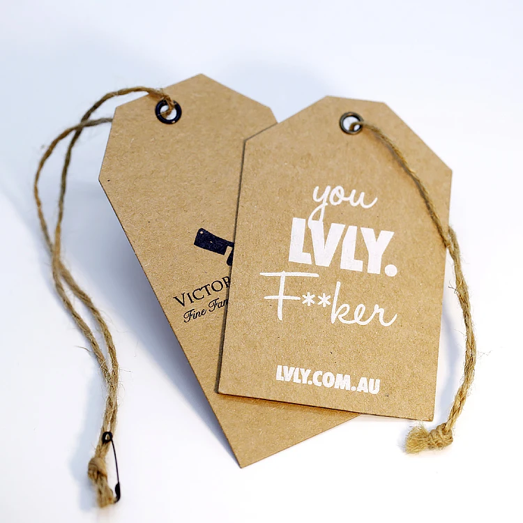 Custom Logo Hanging Tags Various Materials And Processes Printed Hang Tag Paper Cardboard Garment Hang Label Swing Clothing Tags