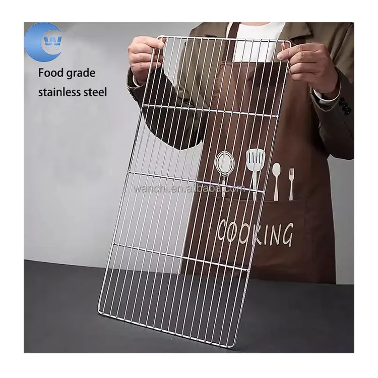 High quality rectangular stainless steel barbecue mesh oven grille