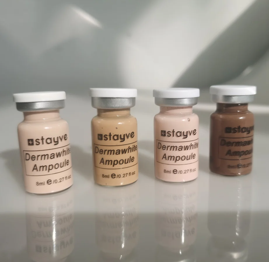 Hot!!BB pigment Booster semi permanent Face Care BB Meso Whitening Ampoules Serum Brightening Treatment Gloss White Foundation