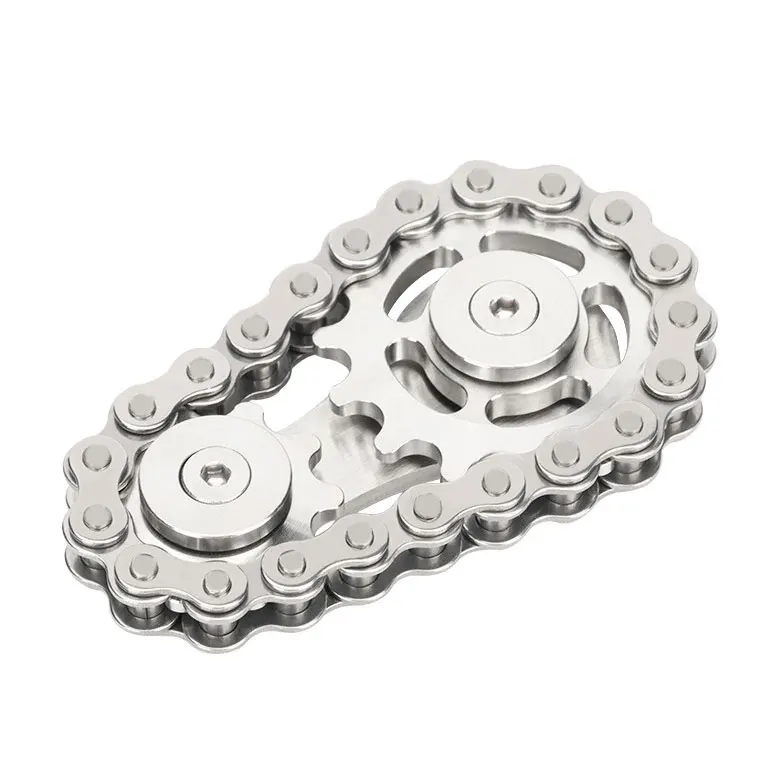 wholesale EDC Rainbow gear chain fingertip gyroscope sprocket flywheel fingertip stress relief toys for adults kids