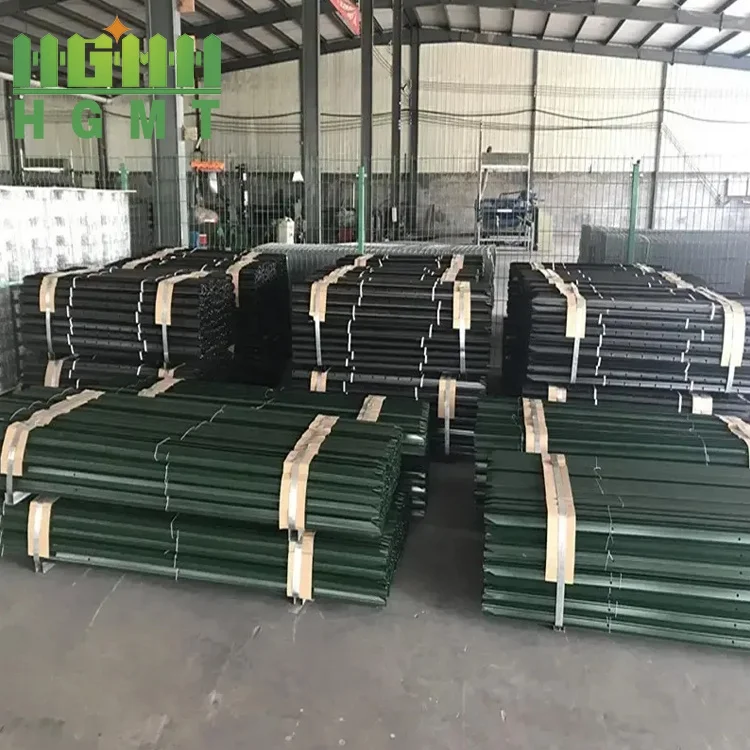 Американская ферма 6 футов т ограждение столб колючая проволока оцинкованная сталь железо Зеленый металл T столб