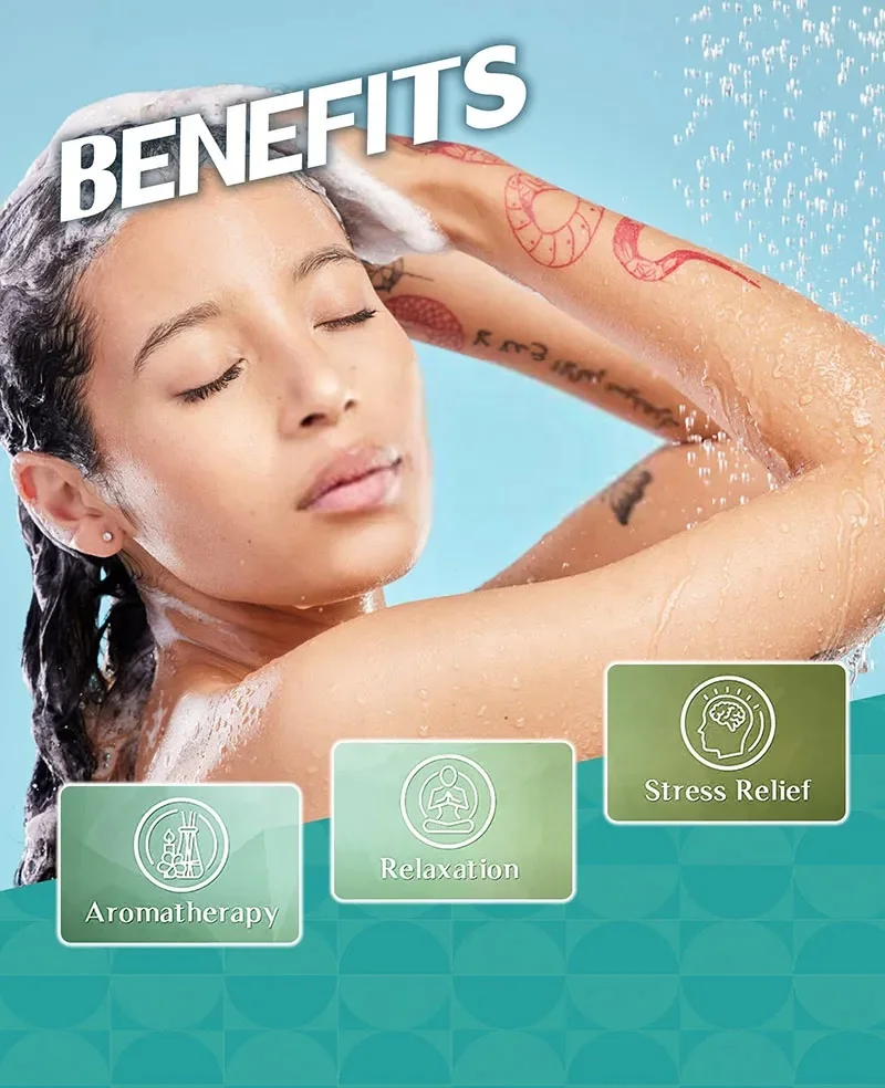 Private Label Natural Lavender Chamomile Essential Oils Women Relax Aromatherapy Lavender Shower Steamers