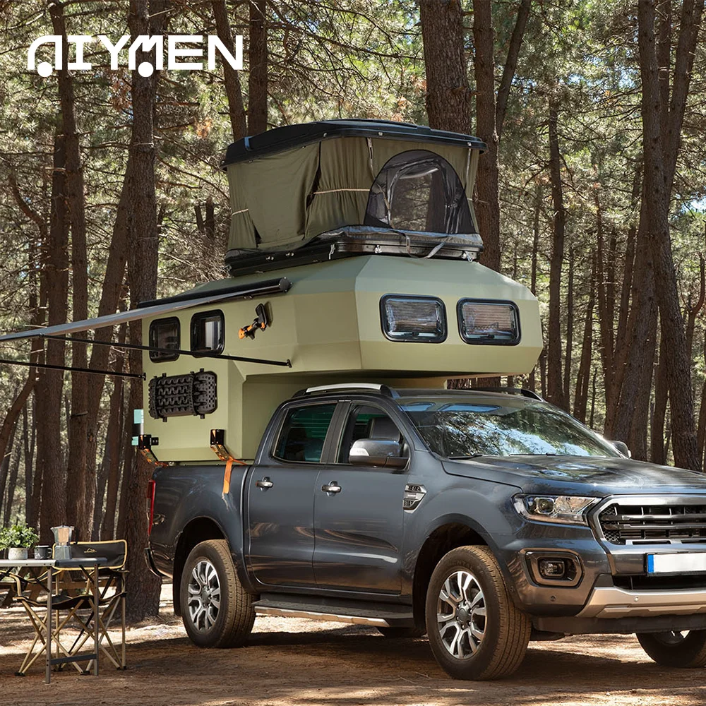 Aluminum Truck Camper Rv Fiberglass Shell Off Road Box Slide In On Cheap Camping 4x4 Small Custom Lightweight Flatbed Motorhome