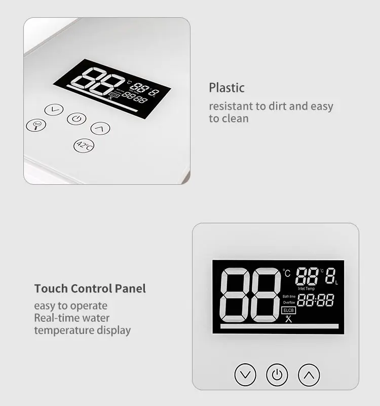 3.5KW 220V LED Display Kitchen MIni Under Sink Instant Tankless Electric Water Heater For Shower