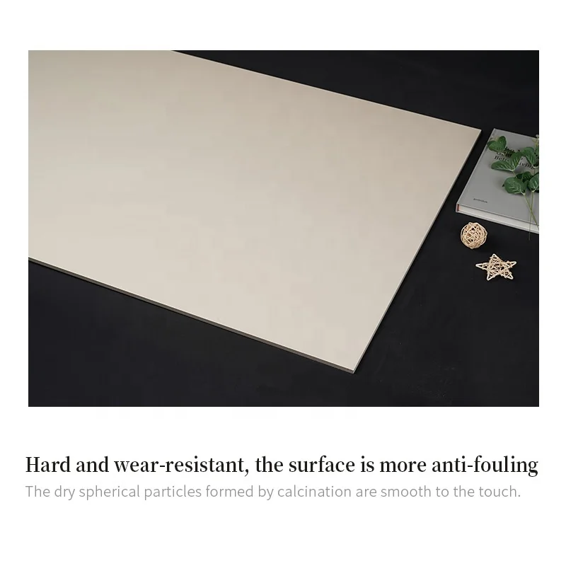 600X1200Mm Wabi-Sabi Style Beige White Cream Micro Cement Porcelain Tile Kitchen Bathroom Living Room