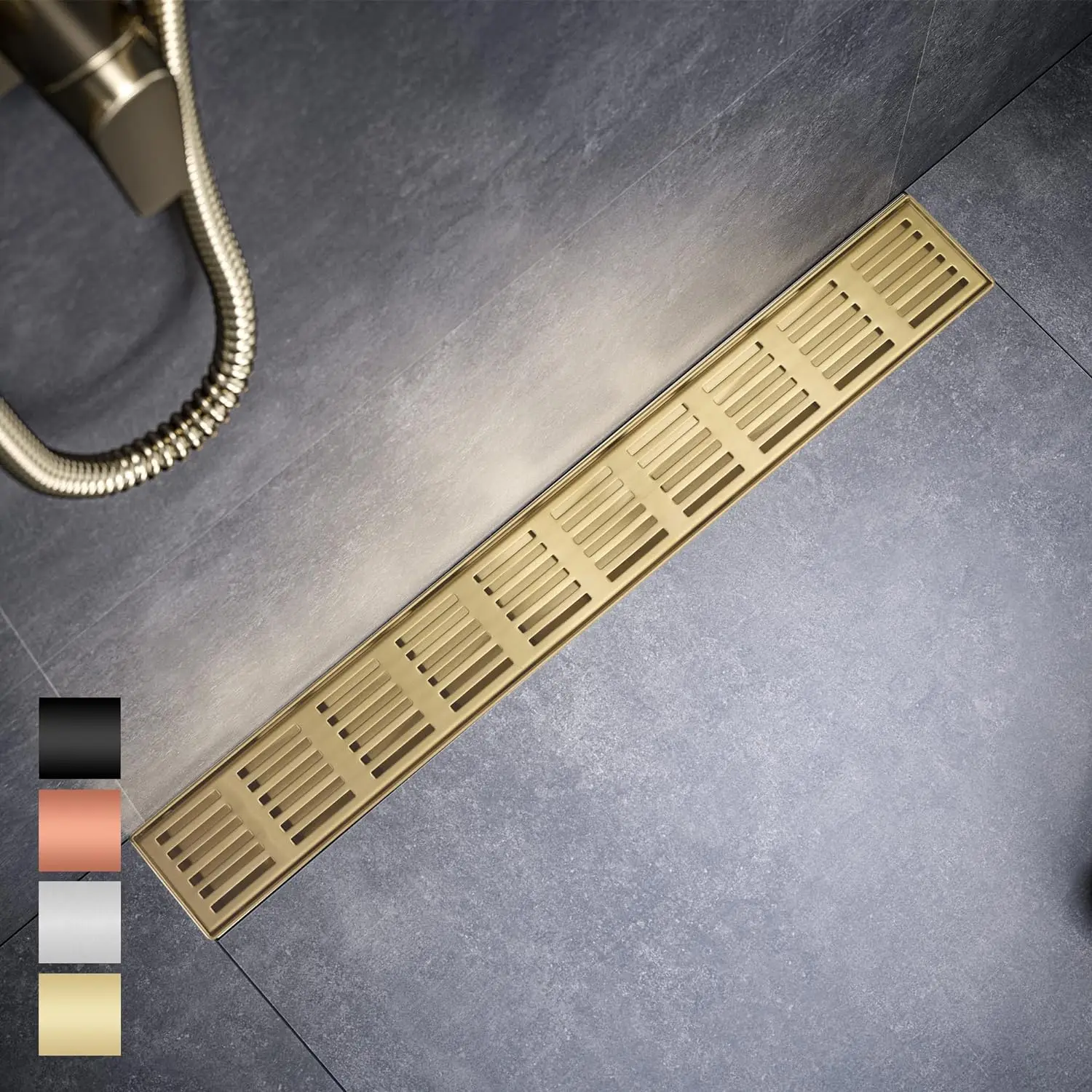 High Quality Anti Odor Linear Drain Rectangle Bathroom Toilet Shower Floor Drain Linear Shower Drain