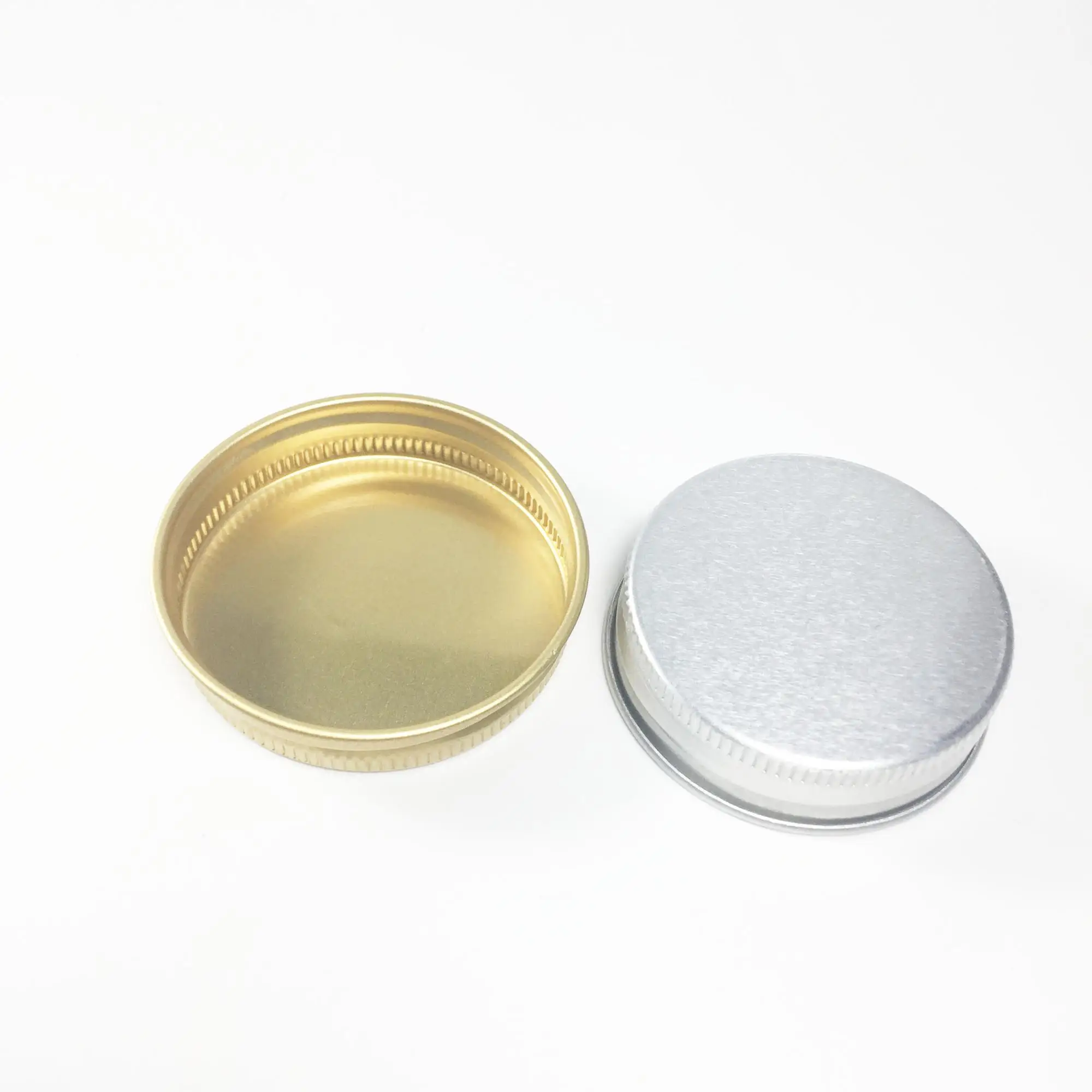 Factory Direct Sale Top Quality 45mm 63mm Gold Silver color Screw Thread bottle cap Aluminium cap Metal Screw Lid