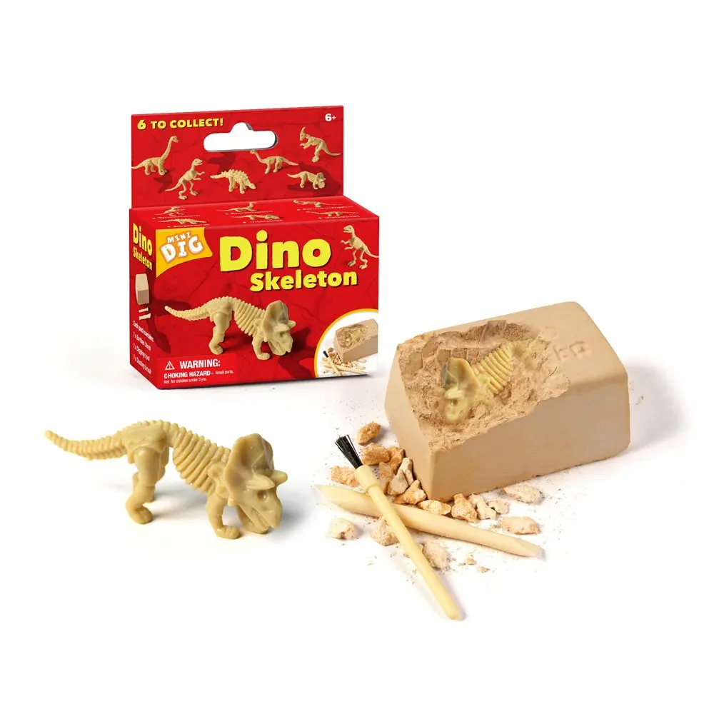 Amazon Excavation Dig Kit for Kids Dinosaur Bone Skeleton Toy 6 Styles to Collect