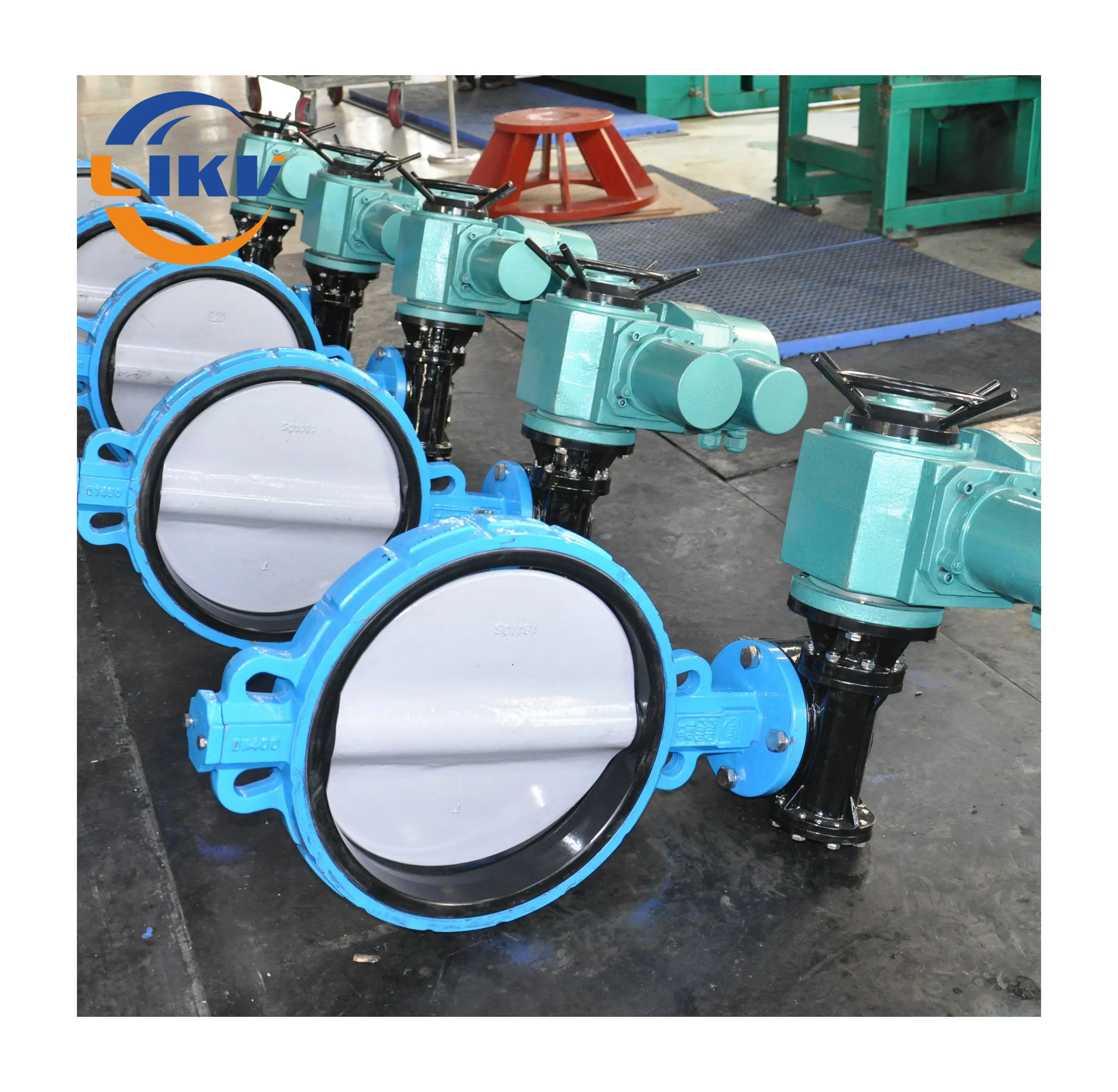 10 Inch Cast Iron Cement Use Wafer Electric Butterfly Valve ASME ANSI AWWA Quality Assured
