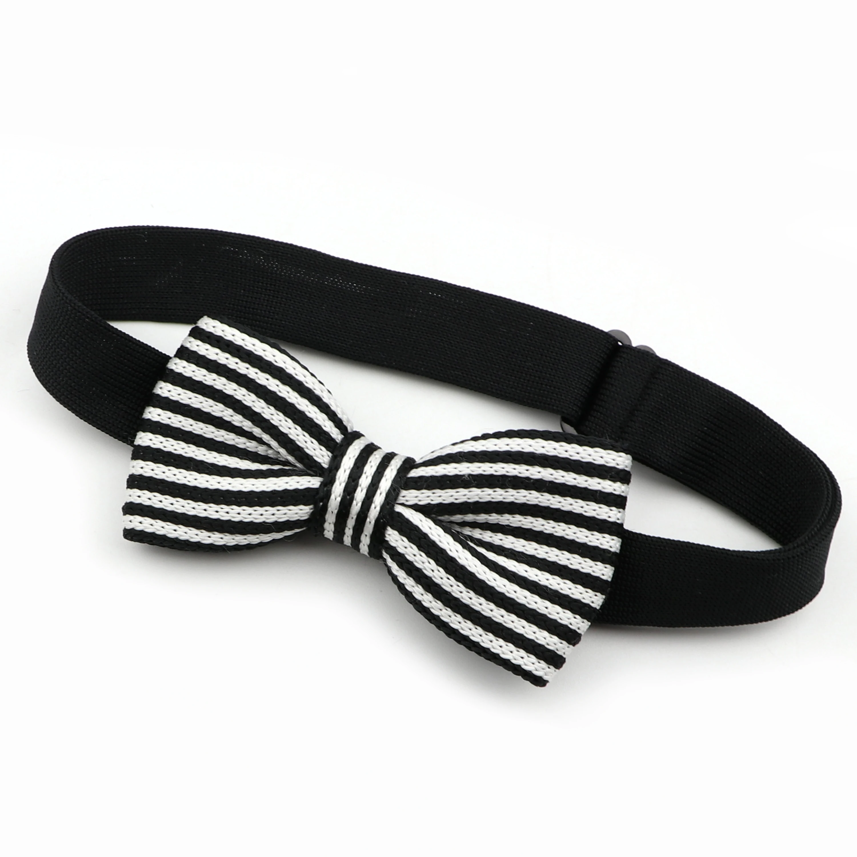 Fashion Single Deck Children Solid Color Bowknot Lovely Knit Bowtie Adjustable Neckwear Designer Knitting Kid Butterfly Bow Tie