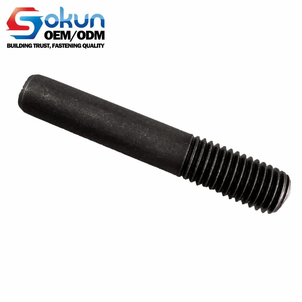 Steel DIN 525 Copper Weld Stud With Metric Thread High Electrical Conductivity Plain Finish